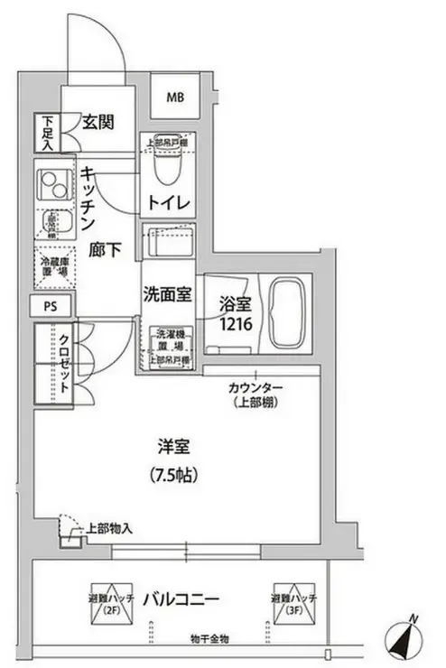 フレアージュ白金台 3階階 間取り