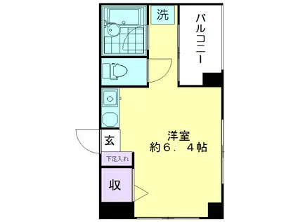 サンリット久米川(ワンルーム/3階)の間取り写真