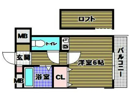 COCOMO・MORIMOTO(ワンルーム/3階)の間取り写真