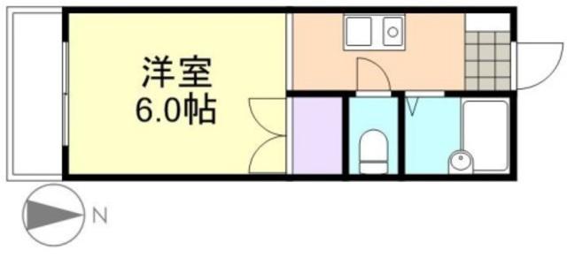 ピッコラ カーサ(1K/2階)の間取り写真