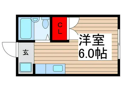U&I南大塚(ワンルーム/2階)の間取り写真
