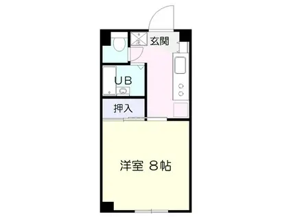 リッチヒルズ館坂(1K/4階)の間取り写真