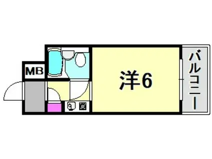 メゾン・ド・六甲パートI(ワンルーム/3階)の間取り写真