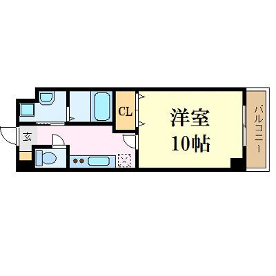 MJマンション(1K/6階)の間取り写真