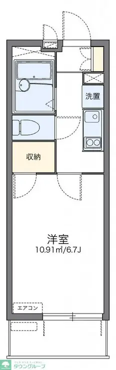 レオパレスプリマベーラ大成 3階階 間取り