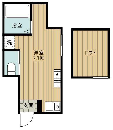 LUCE SERENA(ワンルーム/1階)の間取り写真