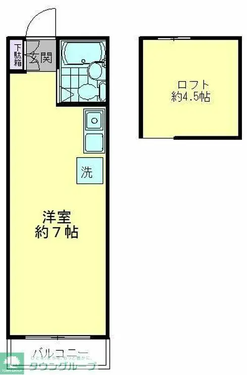 サンハイツNO.3 2階階 間取り