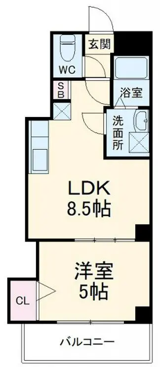 プラージュ幕張 1階階 間取り