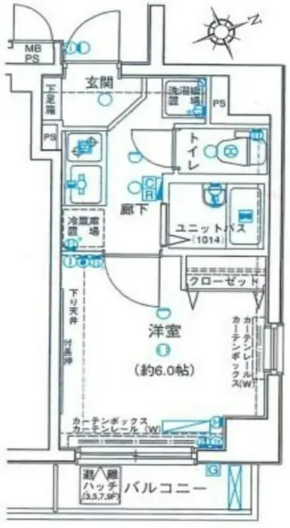 ヴェルト池袋ウエストフォート 7階階 間取り