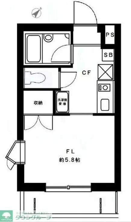 ヒルズコーナー鷺沼 3階階 間取り