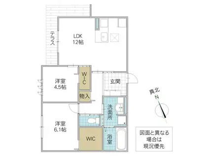 DS LIEN D D号地(2LDK/1階)の間取り写真