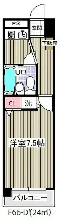 グランシャルム葛西 9階階 間取り