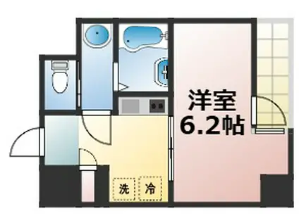 ARTIZA森ノ宮D.C(1K/8階)の間取り写真