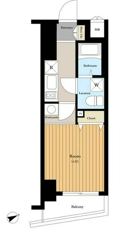 ベルグレードKS DUE 6階階 間取り