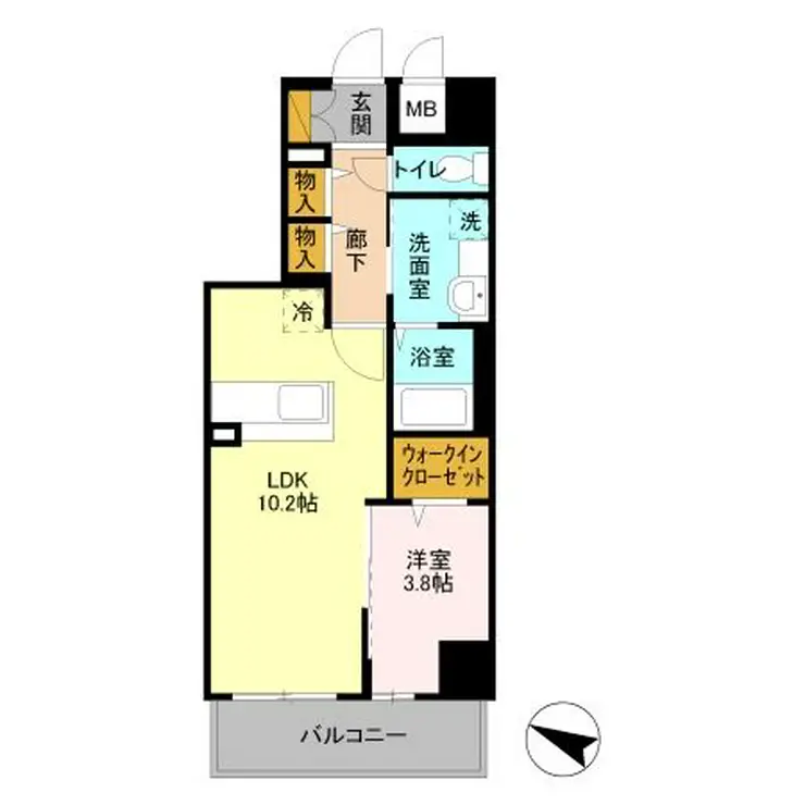 GRANCOURTYONO 7階階 間取り