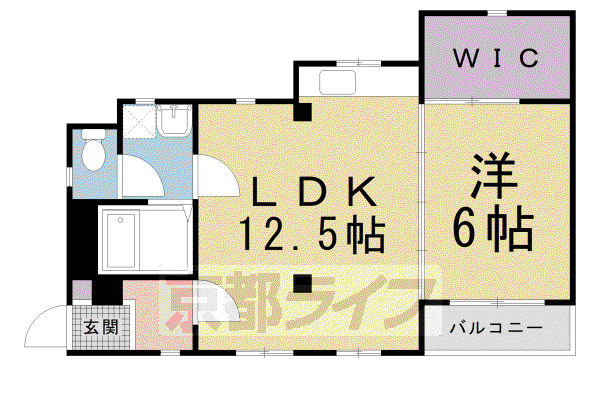 ハイツじょうもんII(1LDK/3階)の間取り写真
