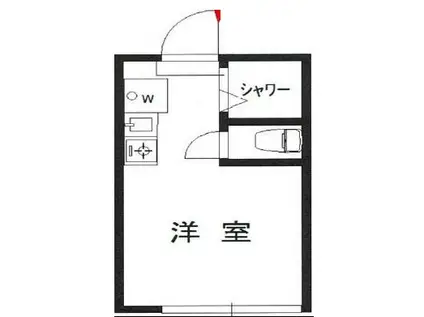 グラード明大前N(ワンルーム/1階)の間取り写真