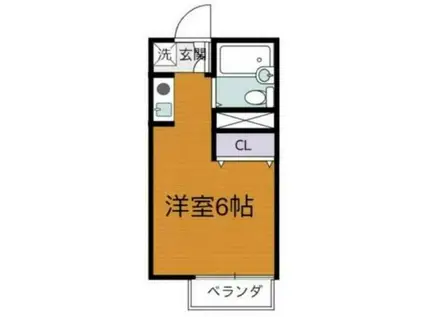 ハイムK-染地2丁目-(ワンルーム/1階)の間取り写真