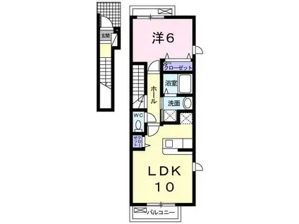 ベルグランデ(1LDK/2階)の間取り写真