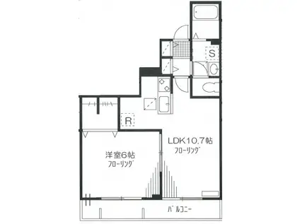ルストシュトラール(1LDK/1階)の間取り写真