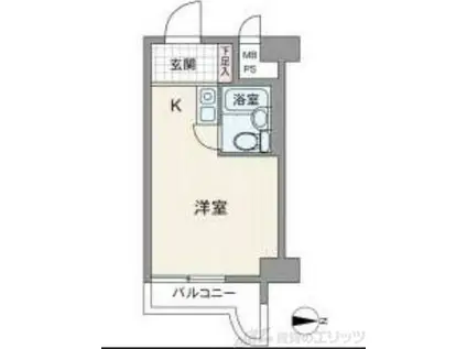 ライオンズマンション新大阪第5(ワンルーム/11階)の間取り写真