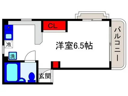 家暮楽とねやま坂(ワンルーム/2階)の間取り写真