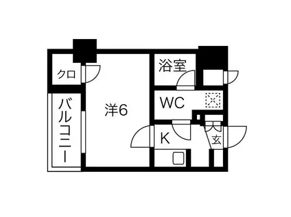 EXIM NISHISUGAMO(1K/4階)の間取り写真