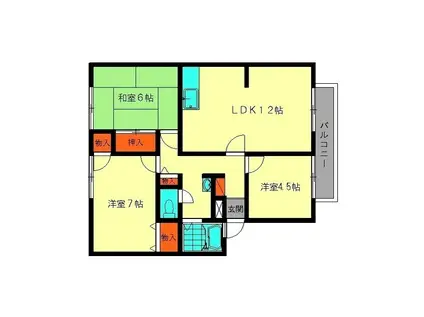 アーバンライフ(3LDK/2階)の間取り写真