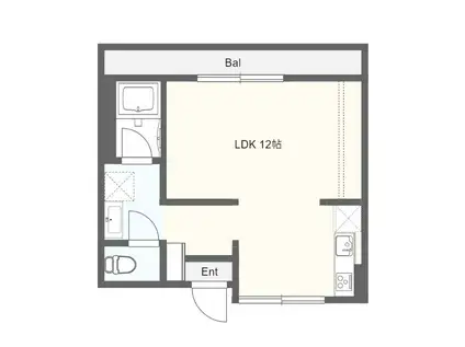 MM36(ワンルーム/4階)の間取り写真