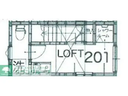 サークルハウス蓮根弐番館 100(ワンルーム/2階)の間取り写真
