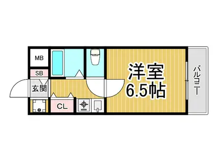 TYマンション(1K/1階)の間取り写真