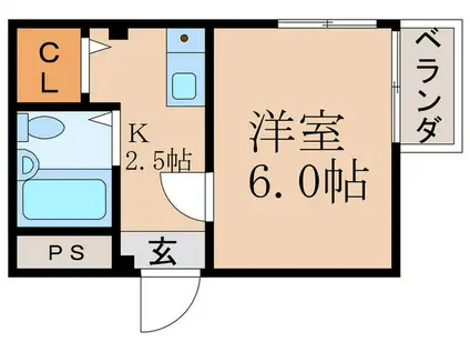 COCO YAMASHINA(1K/4階)の間取り写真
