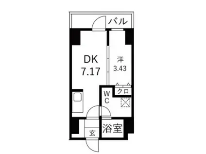 TRADIS森下 TRADIS森下(1DK/5階)の間取り写真