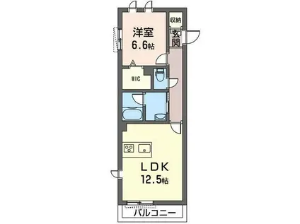 キヨマルビル横浜南(1LDK/3階)の間取り写真