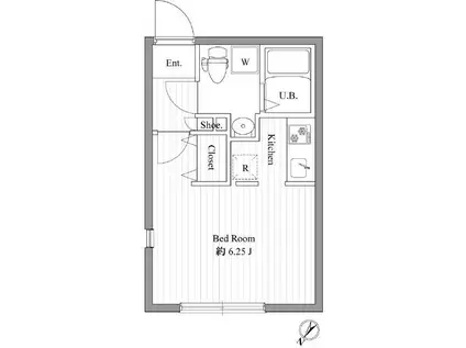 ZESTY大塚(1K/4階)の間取り写真