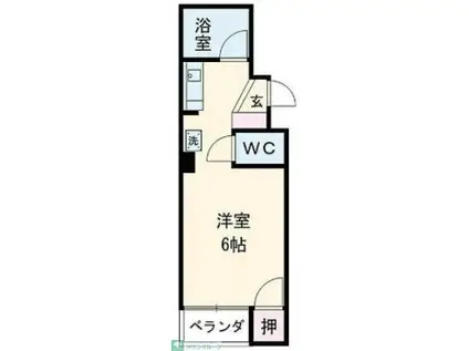 第二長縄ビル(ワンルーム/2階)の間取り写真