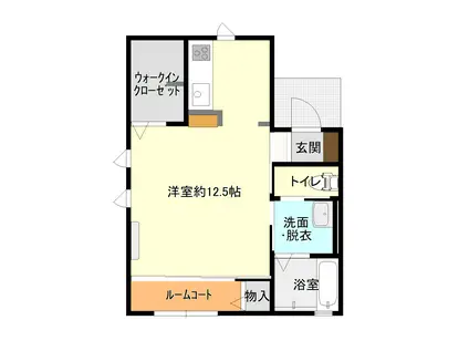 サンシャルム高見B(ワンルーム/2階)の間取り写真