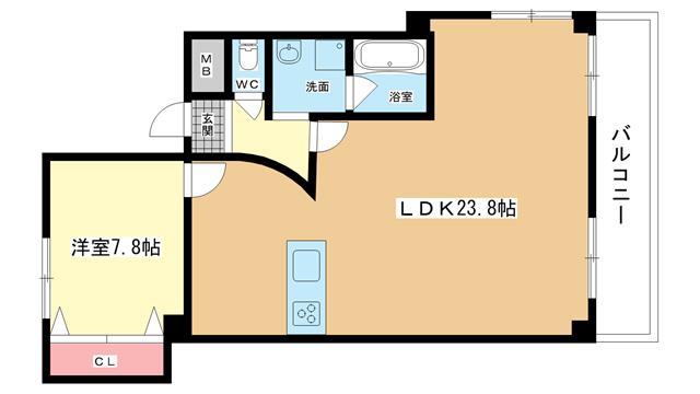 ヴィラセンチュリー1号館(1LDK/1階)の間取り写真