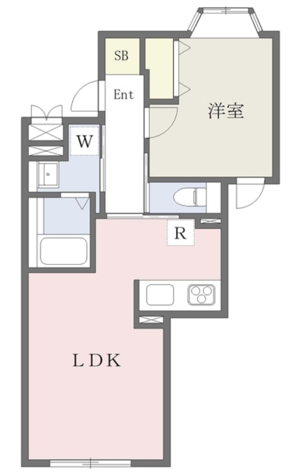 エクサム下北沢III(1LDK/3階)の間取り写真