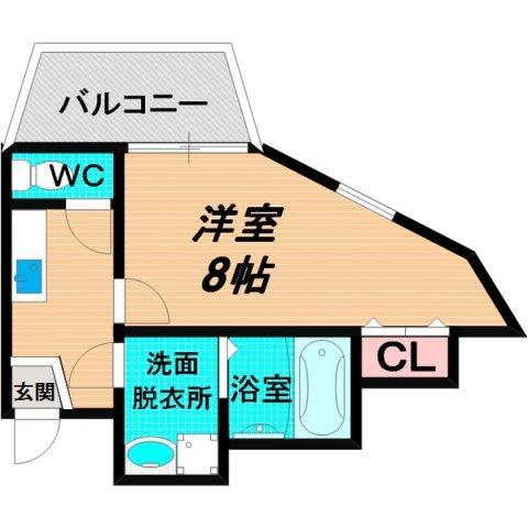 サンプラザ清水駅前(1K/3階)の間取り写真