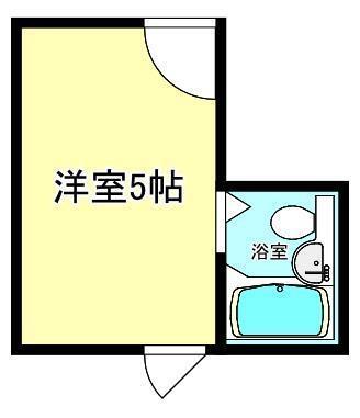 MONDO(ワンルーム/2階)の間取り写真