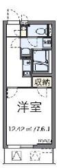 クレイノアウリィ仲六郷(1K/3階)の間取り写真
