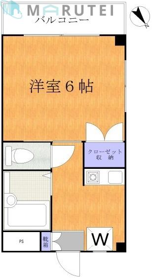 ノクティコーポM(1K/2階)の間取り写真