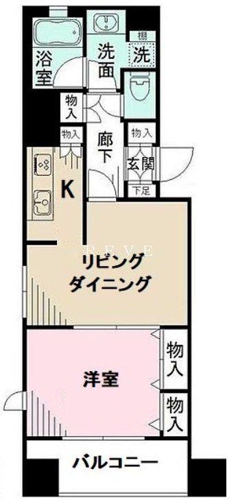 パークウェル秋葉原(1LDK/5階)の間取り写真