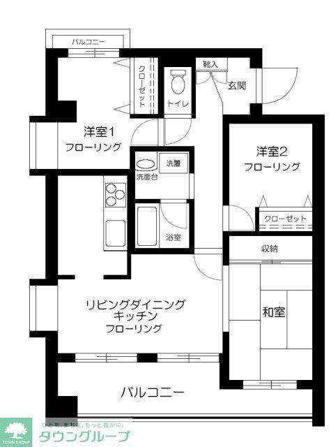 ヴィスタガーデン東小金井(3LDK/4階)の間取り写真