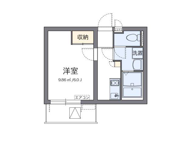 クレイノKOWA(1K/3階)の間取り写真