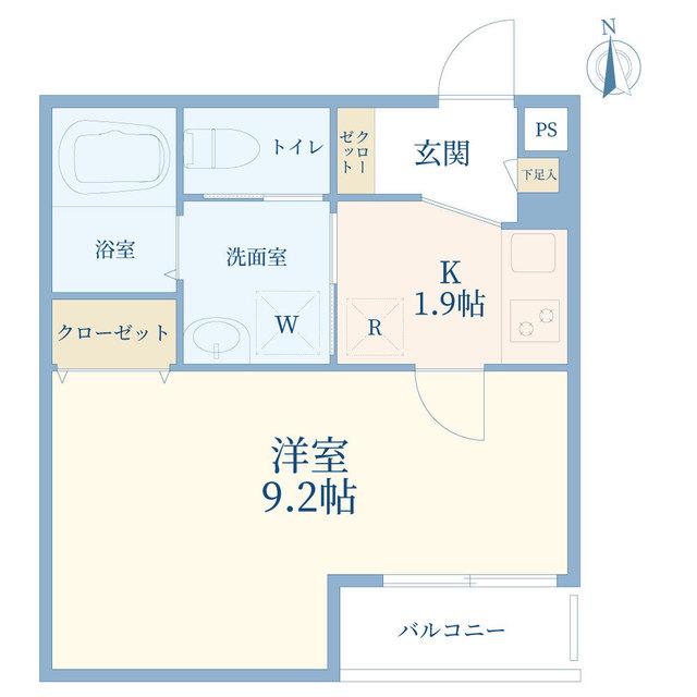 J-MAISON南浦和I(1K/3階)の間取り写真