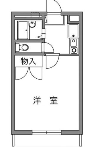メゾン西寺尾II(1K/3階)の間取り写真