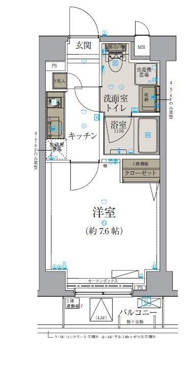 リヴシティ本郷(1K/3階)の間取り写真