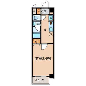 ノーブルスクエア(1K/1階)の間取り写真